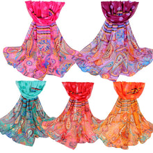 women long bohemian chiffon scarf lady floral beach shawl sjaals cute bufandas pashmina elegant thin voile scarves TIML66