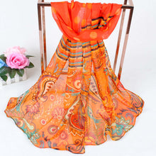 women long bohemian chiffon scarf lady floral beach shawl sjaals cute bufandas pashmina elegant thin voile scarves TIML66