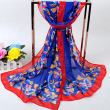 Women Long Bohemian Chiffon Scarf Lady Floral Beach Shawl Wraps Cute Bufandas Pashmina Elegant Thin Voile Scarves  TIML66 TIML66