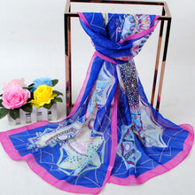 Women Long Bohemian Chiffon Scarf Lady Floral Beach Shawl Wraps Cute Bufandas Pashmina Elegant Thin Voile Scarves  TIML66 TIML66