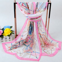 women long bohemian chiffon scarf lady floral beach shawl wraps cute bufandas pashmina elegant thin voile scarves TIML66