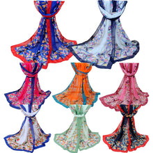 Women Long Bohemian Chiffon Scarf Lady Floral Beach Shawl Wraps Cute Bufandas Pashmina Elegant Thin Voile Scarves  TIML66 TIML66