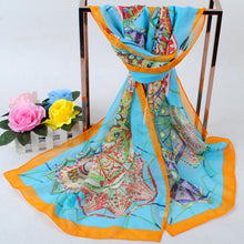 Women Long Bohemian Chiffon Scarf Lady Floral Beach Shawl Wraps Cute Bufandas Pashmina Elegant Thin Voile Scarves  TIML66 TIML66