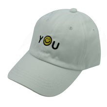 women men 5 panel baseball caps embroidered letters smiley face emoticon hip hop sports full cap snapback hat white black pink TIML66