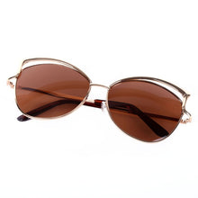 Women Metal Frame Sexy Cat Eye Sunglasses Coating Vintage Sun Glasses Oculos de grau Femininos UV400 LY6 TIML66