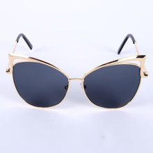 Women Metal Frame Sexy Cat Eye Sunglasses Coating Vintage Sun Glasses Oculos de grau Femininos UV400 LY6 TIML66
