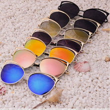 Women Metal Frame Sexy Cat Eye Sunglasses Coating Vintage Sun Glasses Oculos de grau Femininos UV400 LY6 TIML66
