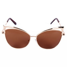 Women Metal Frame Sexy Cat Eye Sunglasses Coating Vintage Sun Glasses Oculos de grau Femininos UV400 LY6 TIML66