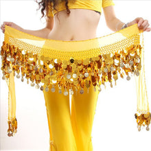 Women New Belly Dance Costume Hip Scarf Wrap Sequins Belt 58 Coins Chiffon Skirt  TIML66