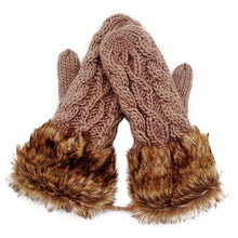 women ragwool rag wool gloves hang neck mittens knitted warm fur glove 11 colors TIML66