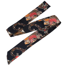 women satin skinny scarf double layered vintage prints elegant versatile scarf ladies plaid scarf ladies narrow scarves feminino TIML66