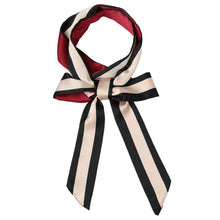 women satin skinny scarf double layered vintage prints elegant versatile scarf ladies plaid scarf ladies narrow scarves feminino TIML66