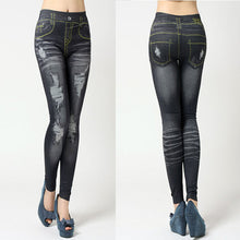 Stretchy Skinny Jeggings Vintage Distressed Tights Denim Jeans Slim Pants TIML66