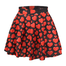 3D Printed Short Mini High Waist Skirt Flared Pleated Skirts Womens 18 Colors 1PY TIML66