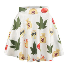 3D Printed Short Mini High Waist Skirt Flared Pleated Skirts Womens 18 Colors 1PY TIML66