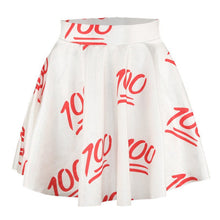 3D Printed Short Mini High Waist Skirt Flared Pleated Skirts Womens 18 Colors 1PY TIML66