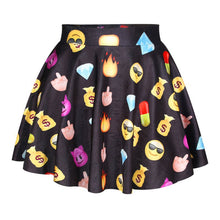 3D Printed Short Mini High Waist Skirt Flared Pleated Skirts Womens 18 Colors 1PY TIML66