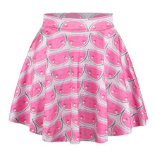 3D Printed Short Mini High Waist Skirt Flared Pleated Skirts Womens 18 Colors 1PY TIML66