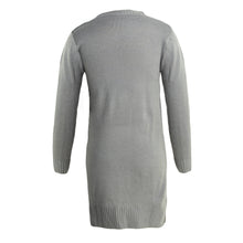 Women Sweaters And Knitwear Round Neck Long Sleeve Pullover Solid Color Split Hem Knitted Top Truien Dames TIML66 TIML66