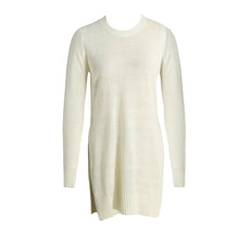 Women Sweaters And Knitwear Round Neck Long Sleeve Pullover Solid Color Split Hem Knitted Top Truien Dames TIML66 TIML66