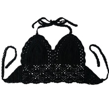 women vintage crochet crop tops camisole camis sexy deep v neck hollow out knitted tank tops tees bra boho beach bralette TIML66