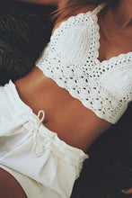 Women Vintage Crochet Crop Tops Camisole Camis Sexy Deep V-Neck Hollow Out Knitted Tank Tops Tees Bra Boho Beach Bralette TIML66 TIML66